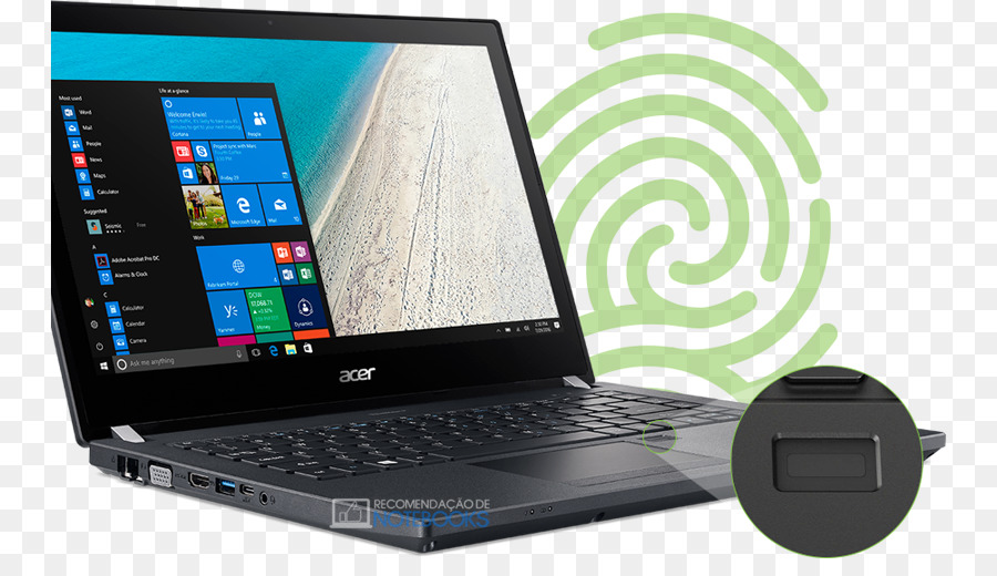 PC portatile 2-in-1 Acer TravelMate Spin B1 - grafica biometrica