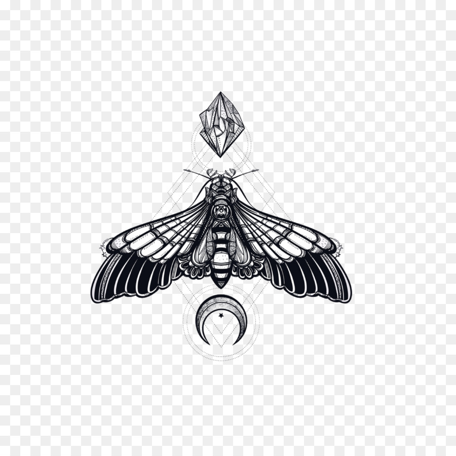 Butterfly Tattoo Art & Design Hawk Motten Afrikanischer Totenköpfchen Insekt - Schmetterling