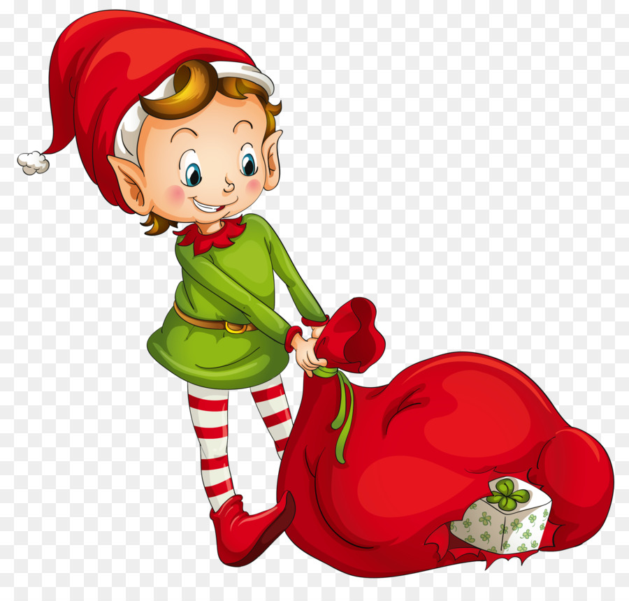 Babbo Natale Natale elfo grafica vettoriale Clip art giorno di Natale - babbo natale