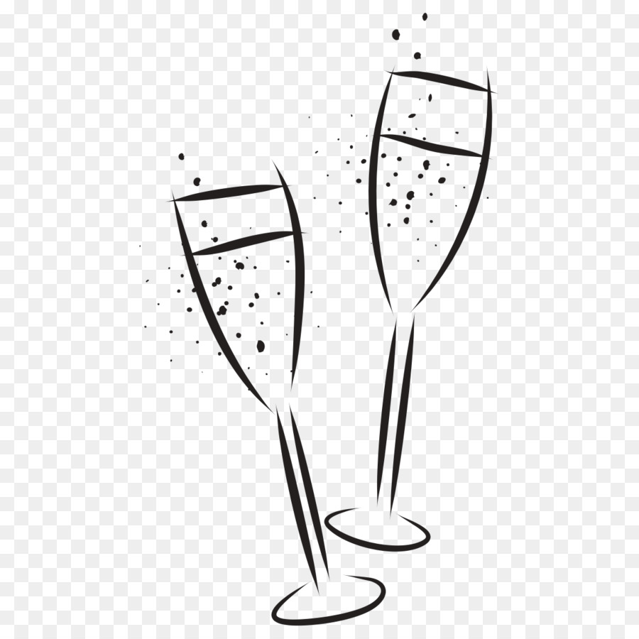 Bicchiere da vino Bicchiere da Champagne Prodotto Music Pattern - grafico di catering