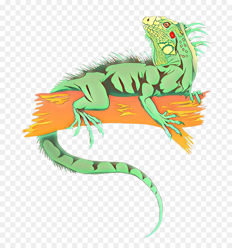 Reptile Illustration Graphics Legendäre Kreatur Orange S.A. - 