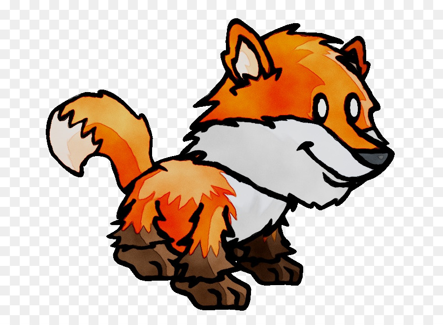 Fauna-Karikatur des roten Fuchs der Katze - 