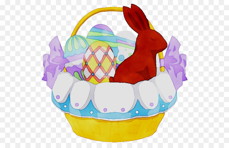 Illustrazione di arte di clip dell'uovo di Pasqua dei cestini del regalo dell'alimento - 