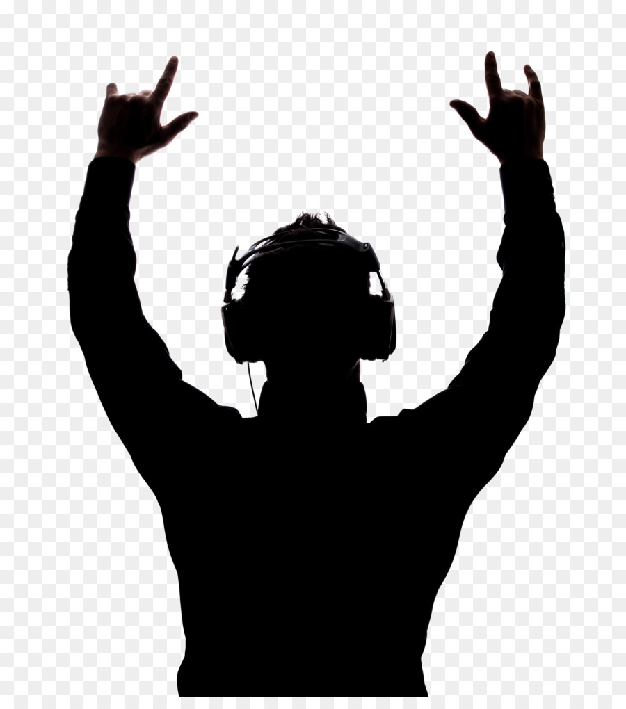 Disc jockey stock photography Silhouette Royalty-free - silhouette