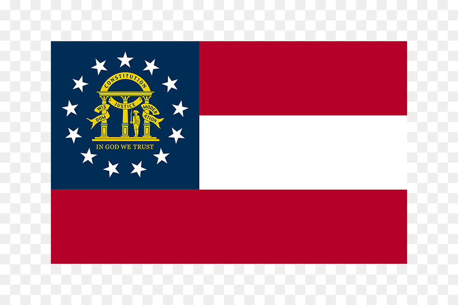 Flagge des Bundesstaates Georgia - Flagge