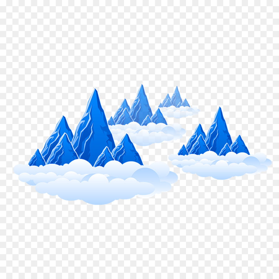 Grafica vettoriale Portable Network Graphics Image Mountain - ornamento nuvoloso
