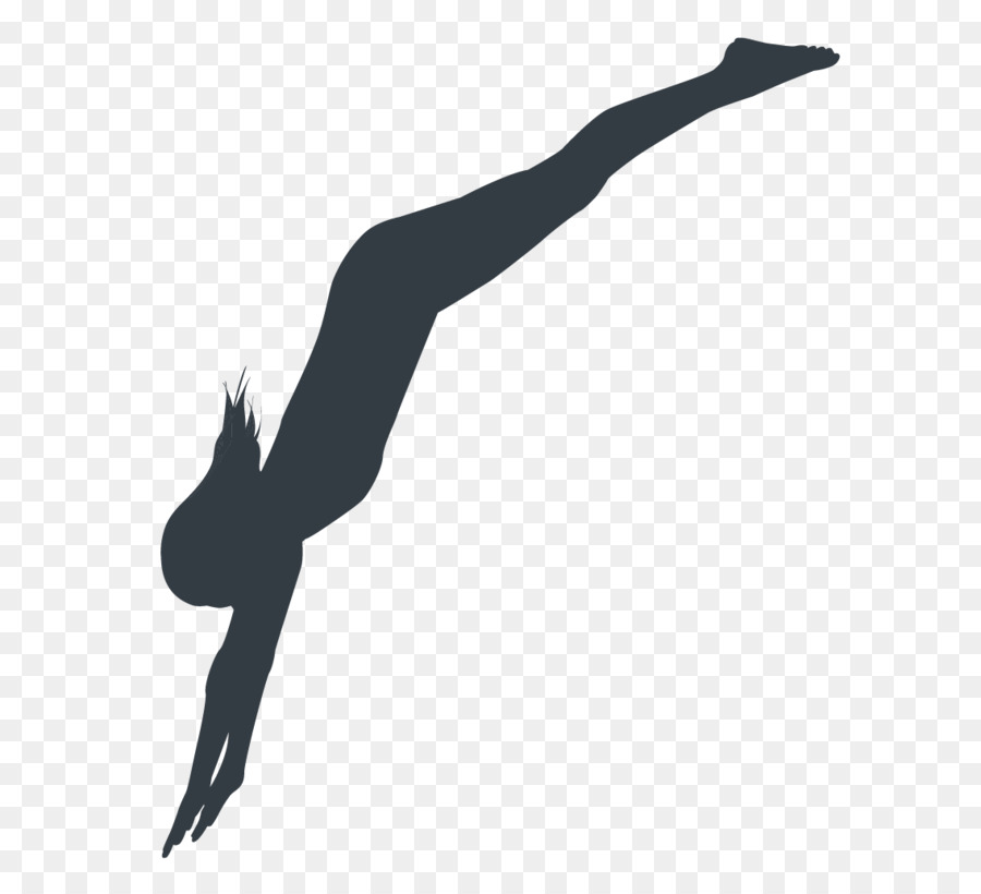 Immersioni subacquee della siluetta della grafica dei grafici portatili Immersione subacquea - yoga silhouette png femminile