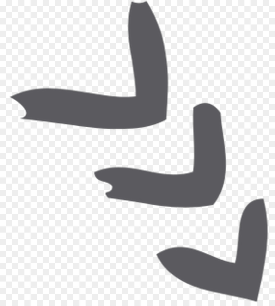 Logo Clip nghệ thuật Phông chữ Thumb Black & White - M - 