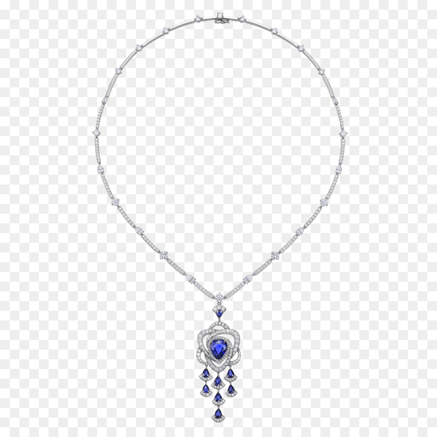 Medaillon Halskette Bead Edelsteinschmuck - Vintage schwarze Sternsaphir-Halskette