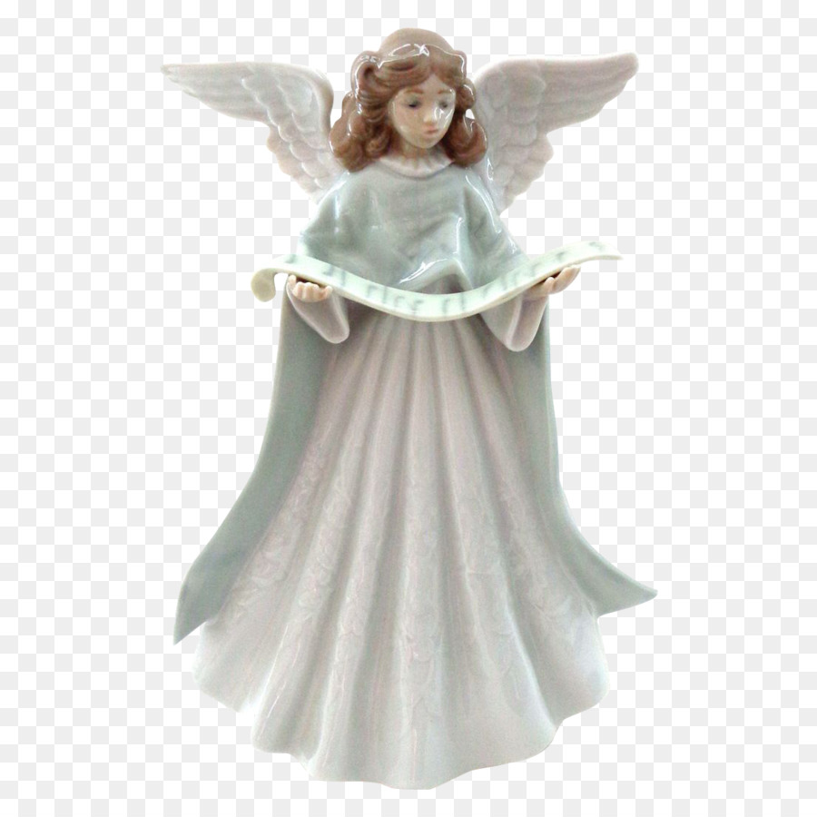 Lladro Figurine Tree-topper Angel Collectable - regalo png bianco