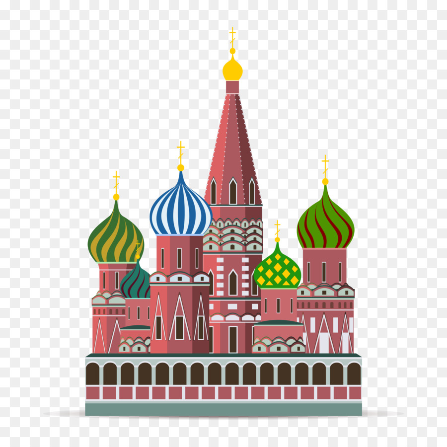 Nhà thờ St. Basil của Moscow Kremlin Vector đồ họa Minh họa - kiến trúc