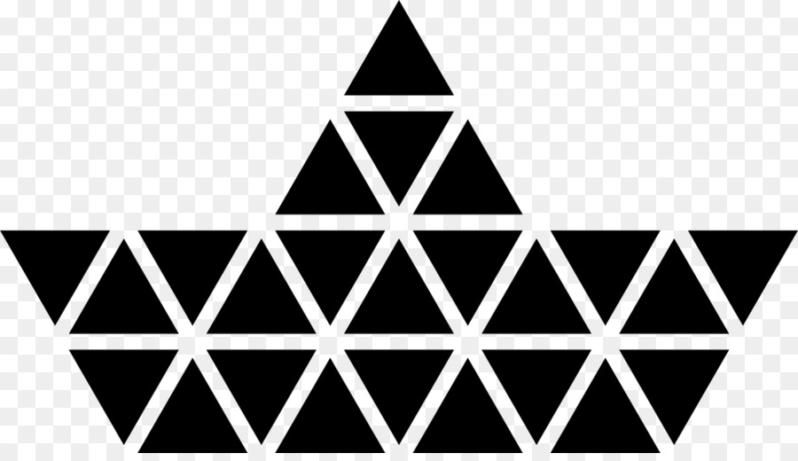 Penrose triangle Polygon Geometry Geometrische Form - schwarzes Dreieck-PNG-Vektor
