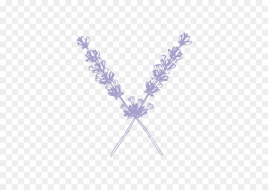 Clip nghệ thuật đồ họa mạng di động - bụi hoa oải hương