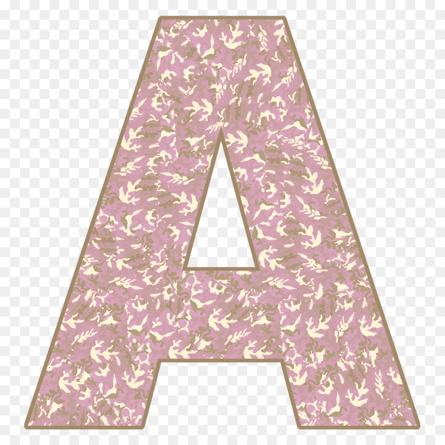 Pink M Pattern Triangle - lettera a triangolo png