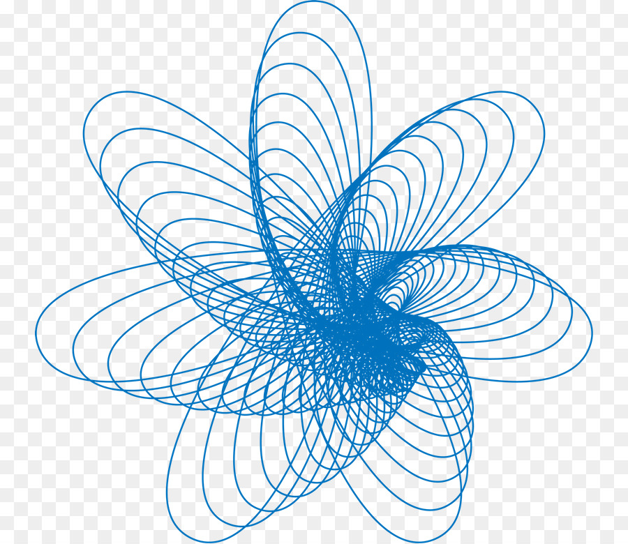 Vektorgrafiken, die Spirograph-Kurven-Bild zeichnen - Gangzeichnung png Spirograph