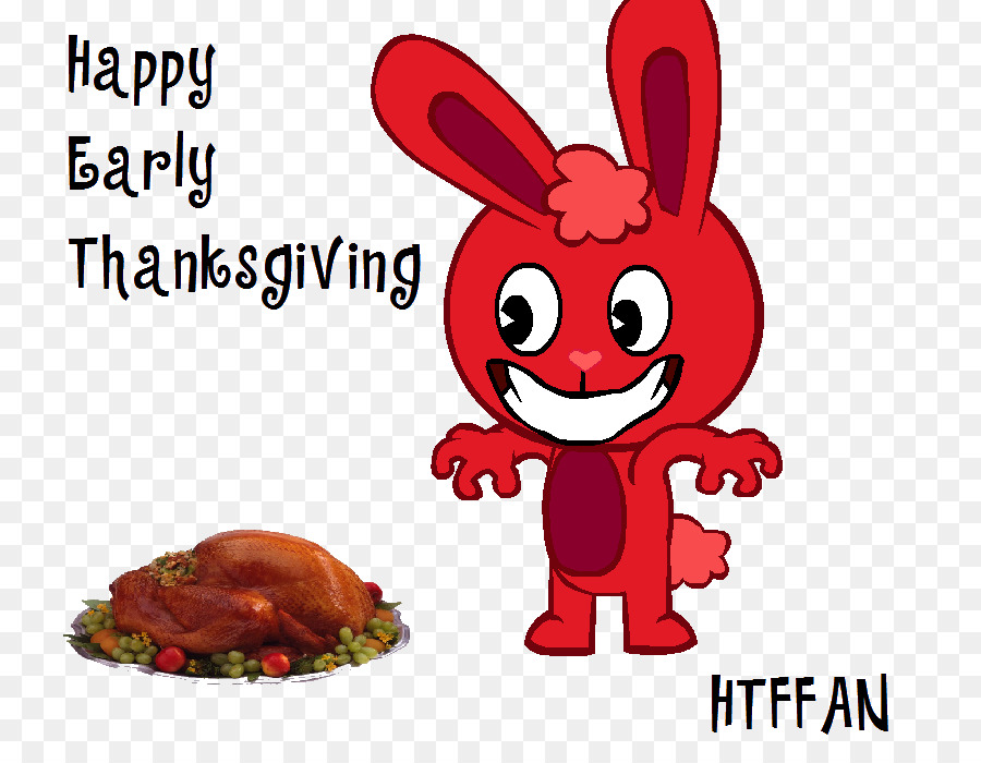 Thanksgiving-ClipArt-Bild Truthahnfleisch Illustration - Happy Thanksgiving