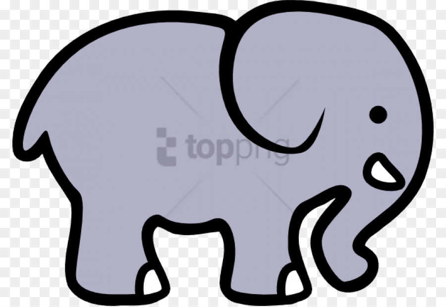Clipart-Zeichnungs-Karikatur-Elefant-Skizze - transparenter Hintergrund des Babyelefanten png