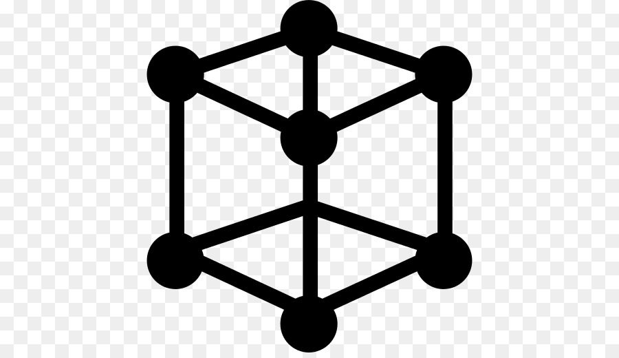 Geometria grafica scalabile di vettore di forma del cubo della molecola - molecola pentagonale bipiramidale coppie solitarie png