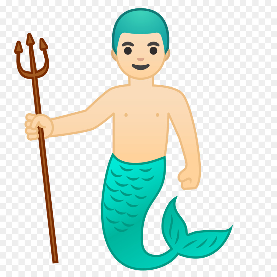 Emoji Merman Mermaid Computer Icons Fiaba - tono della pelle merman png