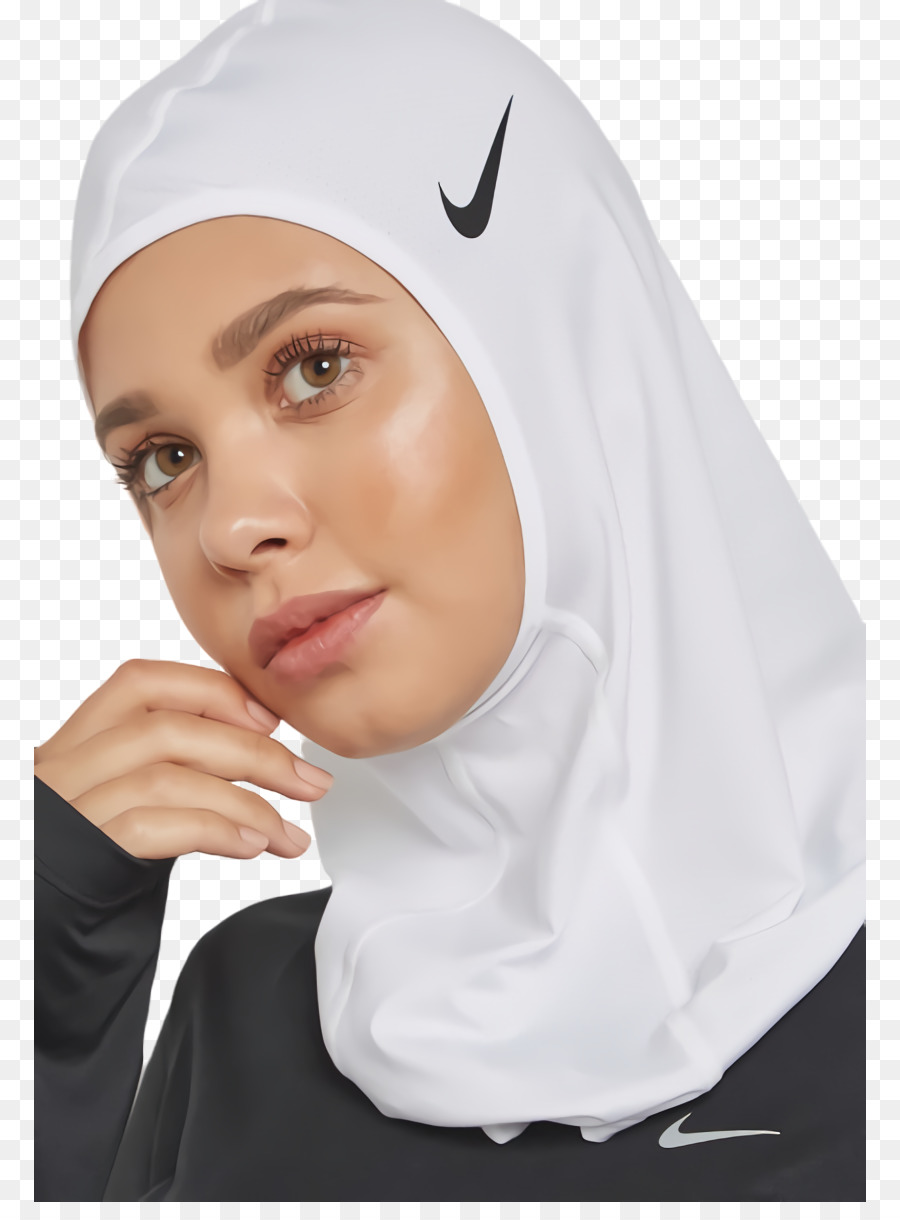 Nike Hijab Nike Pro Nike Donna - Hijab da donna - Blu Nike Bianco - 