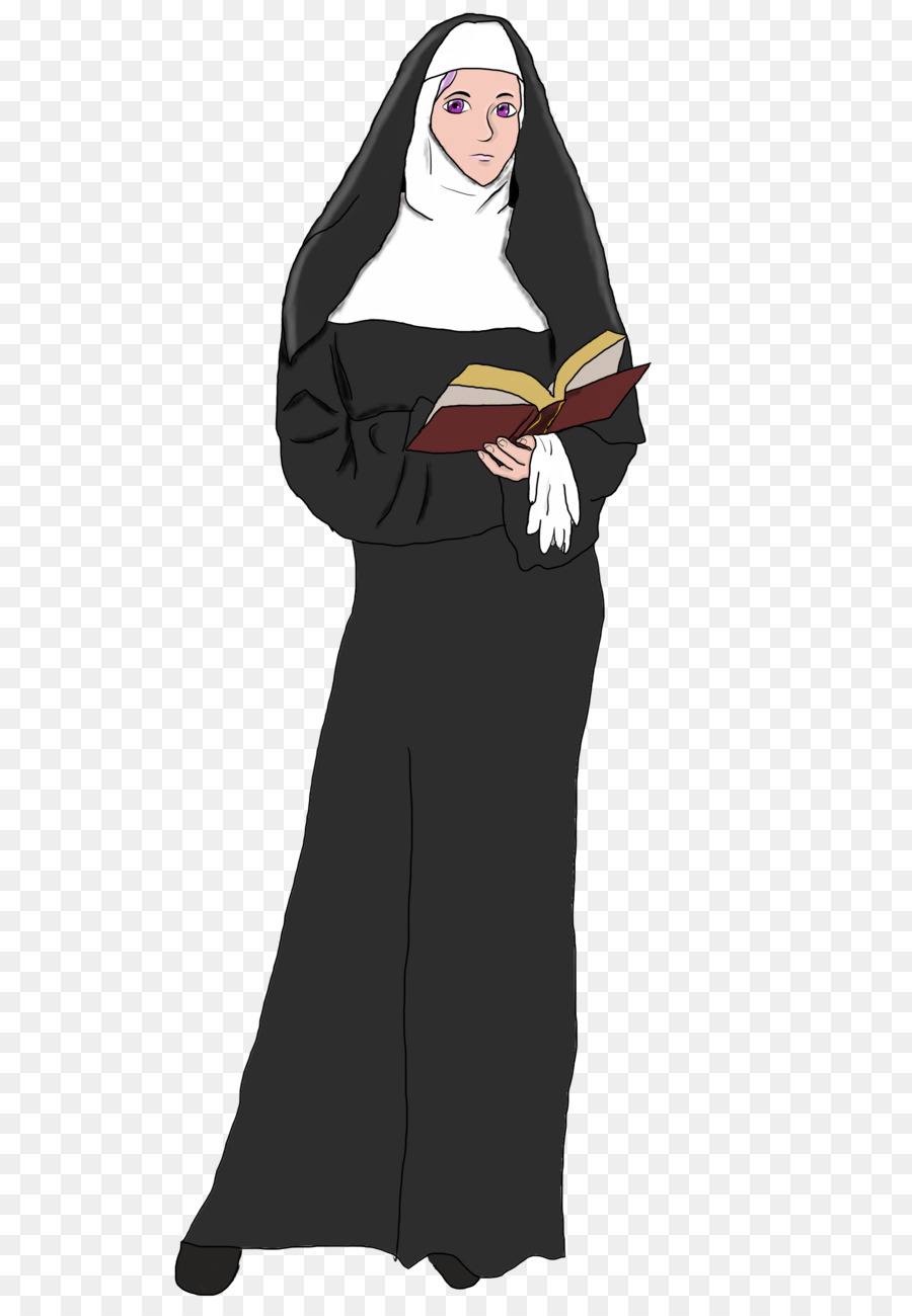 Áo choàng Abbess Trang phục Minh họa Phim hoạt hình - 
