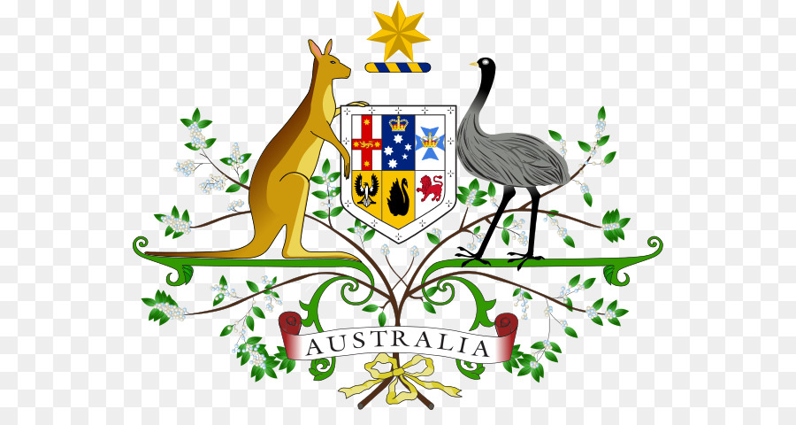 Wappen von Australien Nationale Symbole von Australien stock photography - bits und Stücke