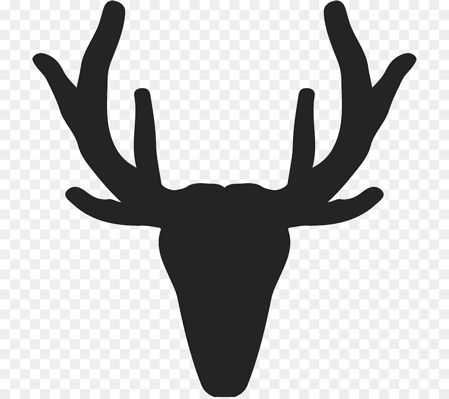 Red deer Alci cervi dalla coda Bianca Renna - silhouette di alci silhouette png antler