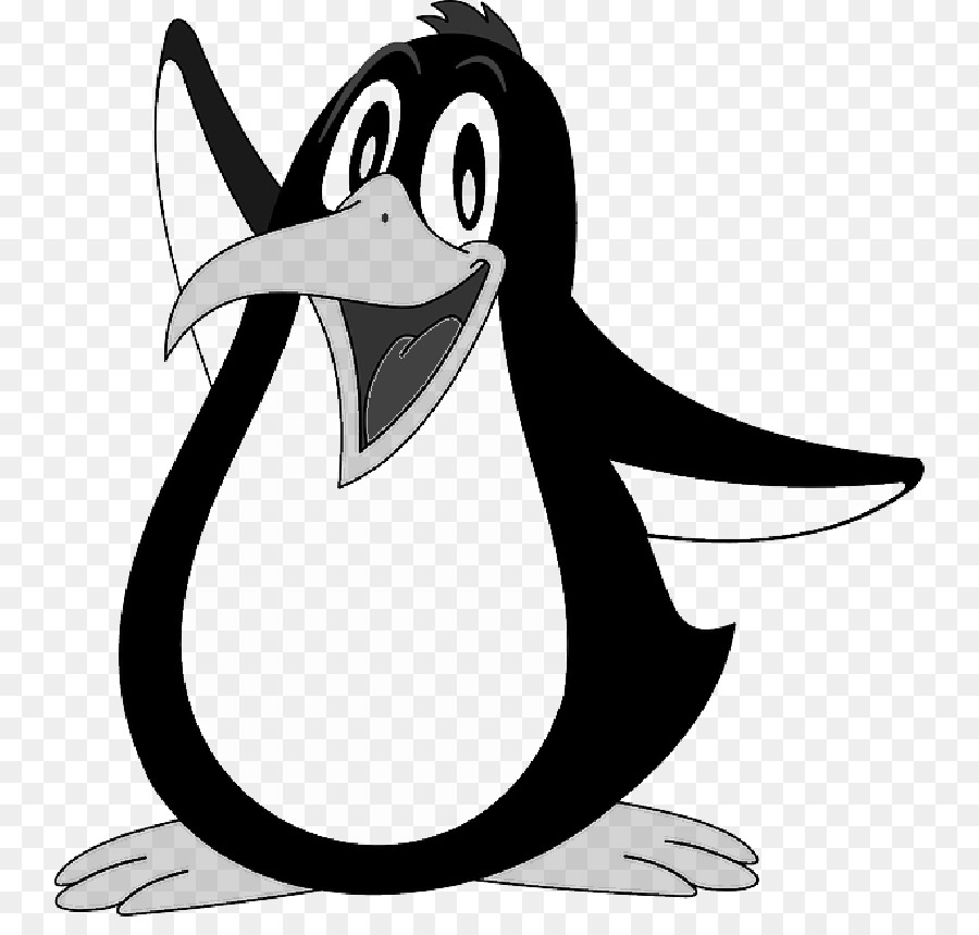 Penguin Cartoon Vẽ Minh họa Kho ảnh - dễ thương cười
