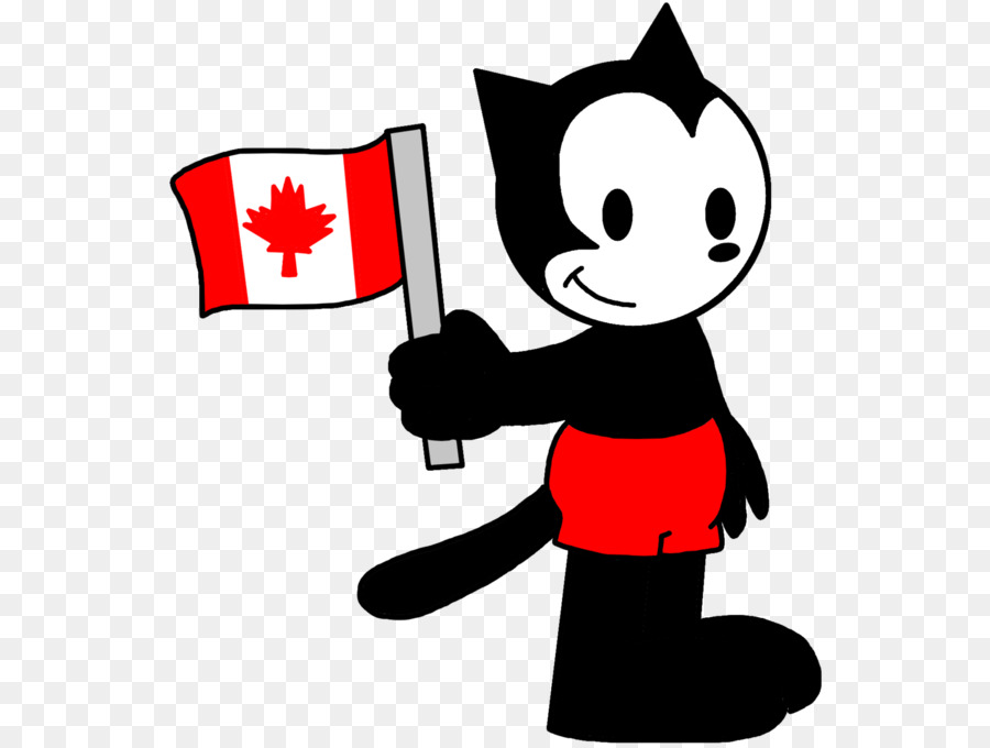 Clip Art schwarz & weiß - M Charakter Cartoon Fiktion - Kanada Tag Png Clipart