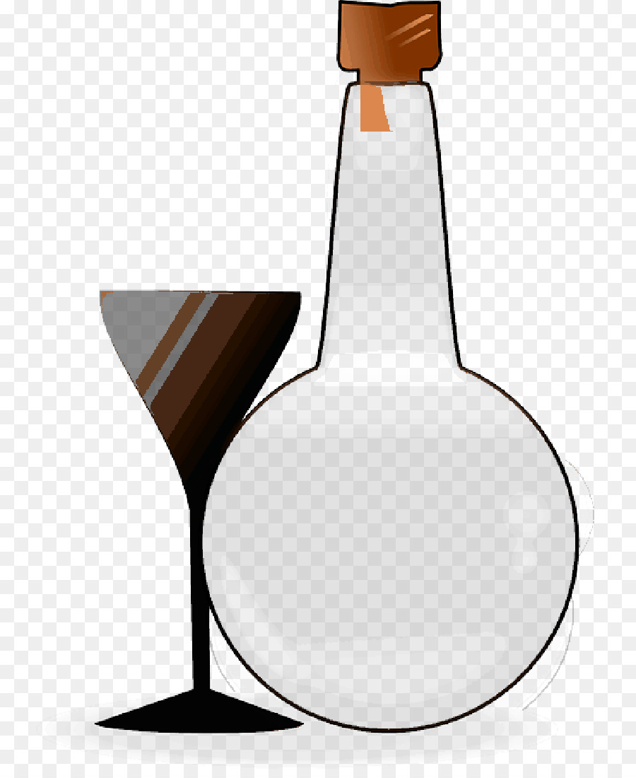 Glasflaschenlikör Produktdesign ClipArt - 