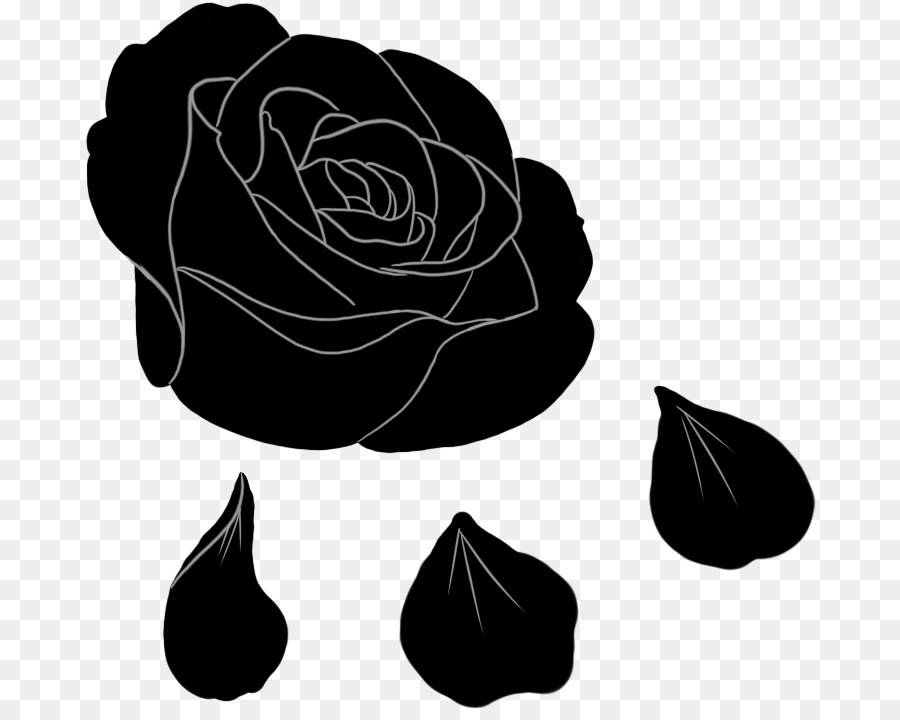 Black And White Flower png download - 732*709 - Free Transparent Garden  Roses png Download. - CleanPNG / KissPNG