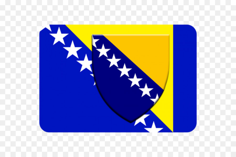 Bandiera della Bosnia ed Erzegovina Bandiere del mondo grafica vettoriale - 