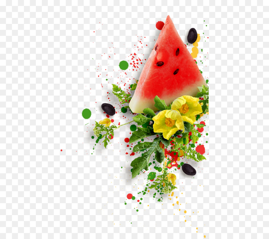 Wassermelonenfrucht Portable Network Graphics Image Download - Wassermelone Blume Png Obst