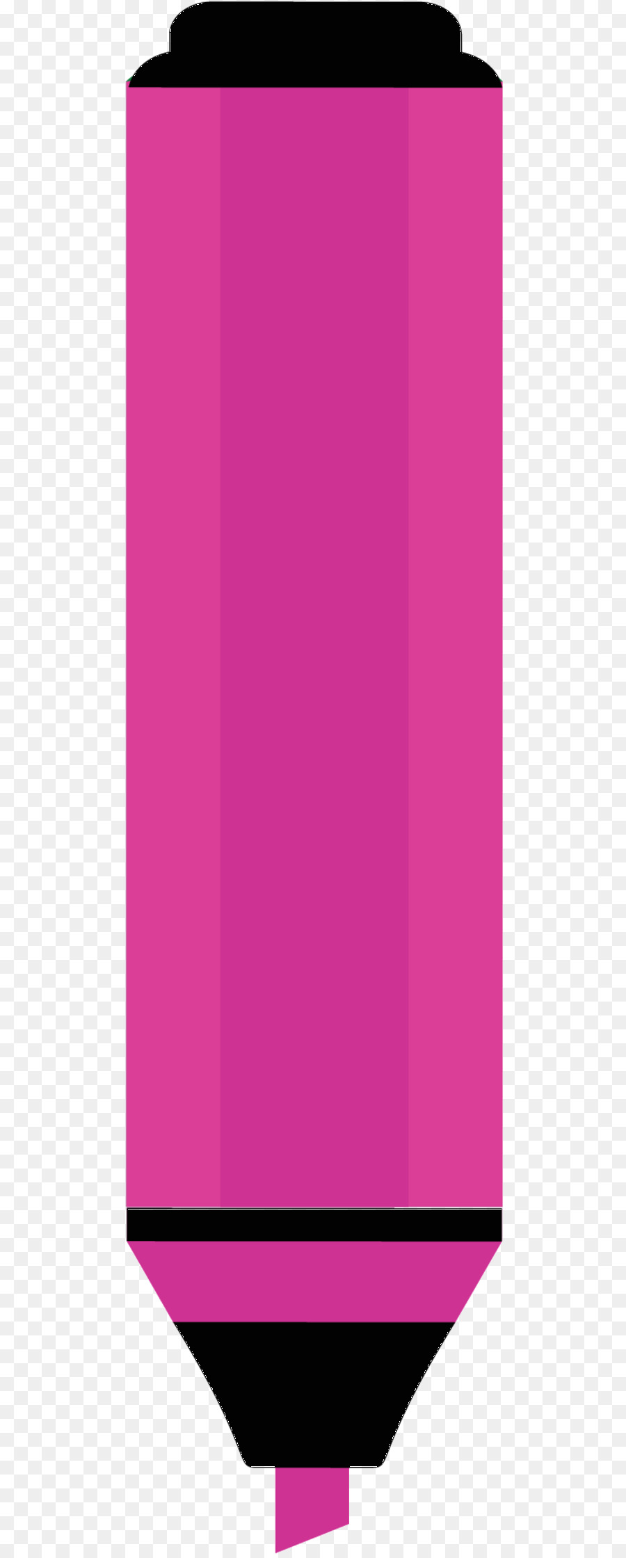 Linea angolare Modello carattere M rosa - 