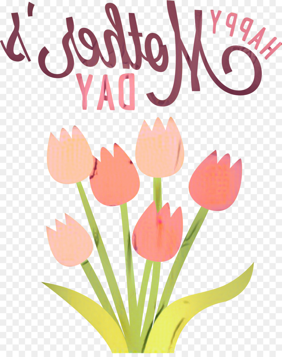 Blumenmuster Tulpe-Schnittblumen Illustrations-Gruß u. Mitteilungskarten - 