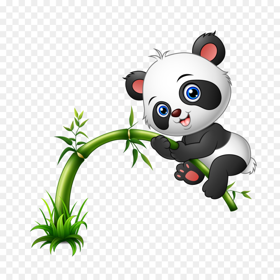 Giant panda Bear Grafica vettoriale stock photography Carineria - sfondo nero panda