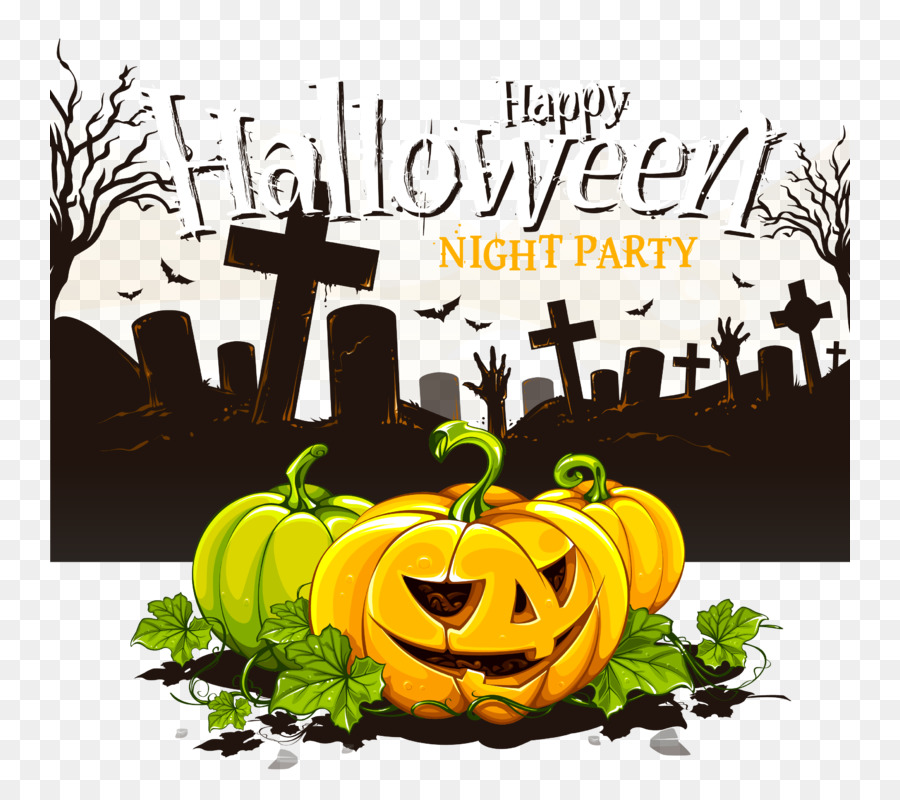 Grafica vettoriale Portable Network Graphics Cimitero Clip art Halloween - Halloween del fumetto del cimitero Halloween