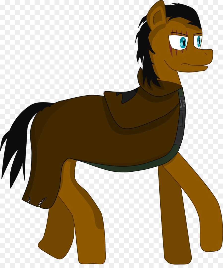 Hund Mustang Mane Rein Packtier - Klebeband Cartoon Png Fallout Equestria