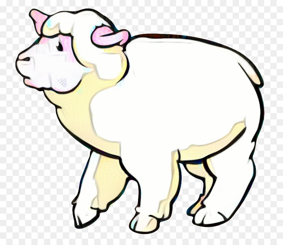 Fumetto portatile di clipart dell'immagine di immagine della rete portatile delle pecore - 