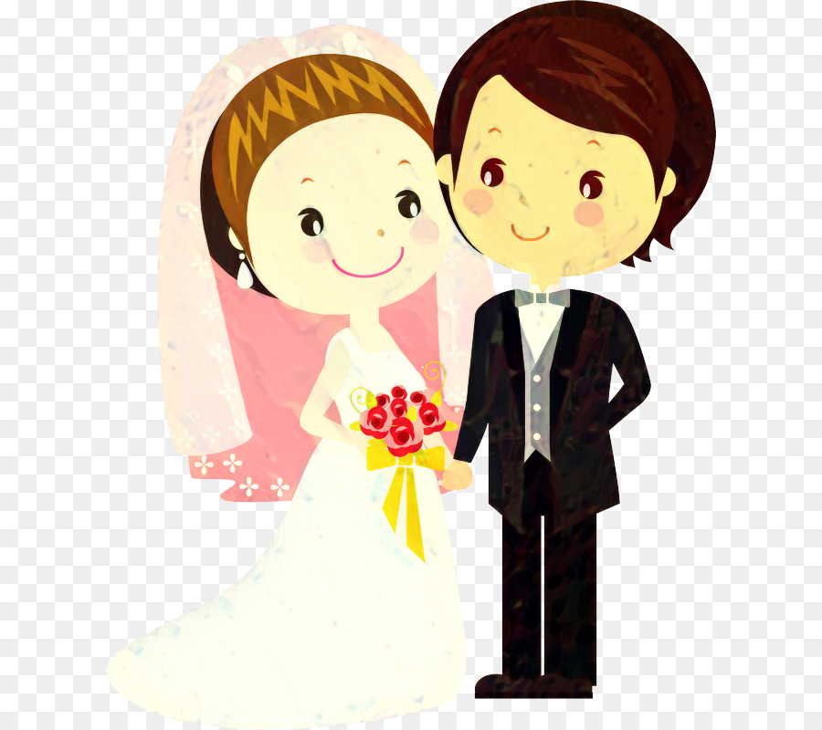 Bride And Groom Cartoon png download - 668*800 - Free Transparent Wedding  Invitation png Download. - CleanPNG / KissPNG