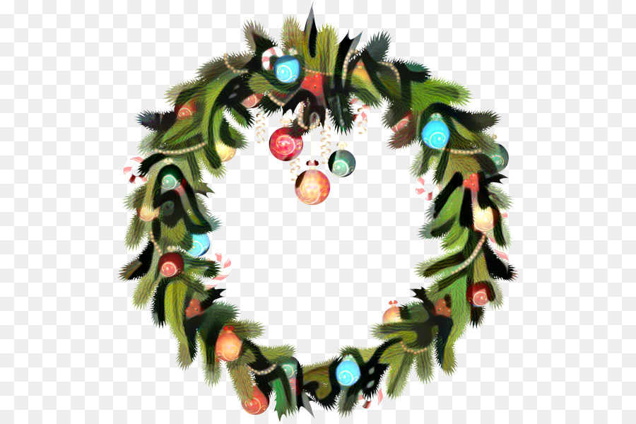 Ghirlanda giorno di Natale Ghirlanda illustrazione Ornamento di Natale - 