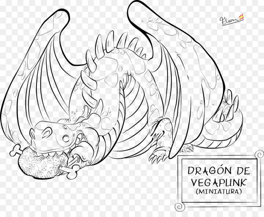 Linie Kunst Illustrations-Künstler Drawing - Nightwing Dragon Png Lineart
