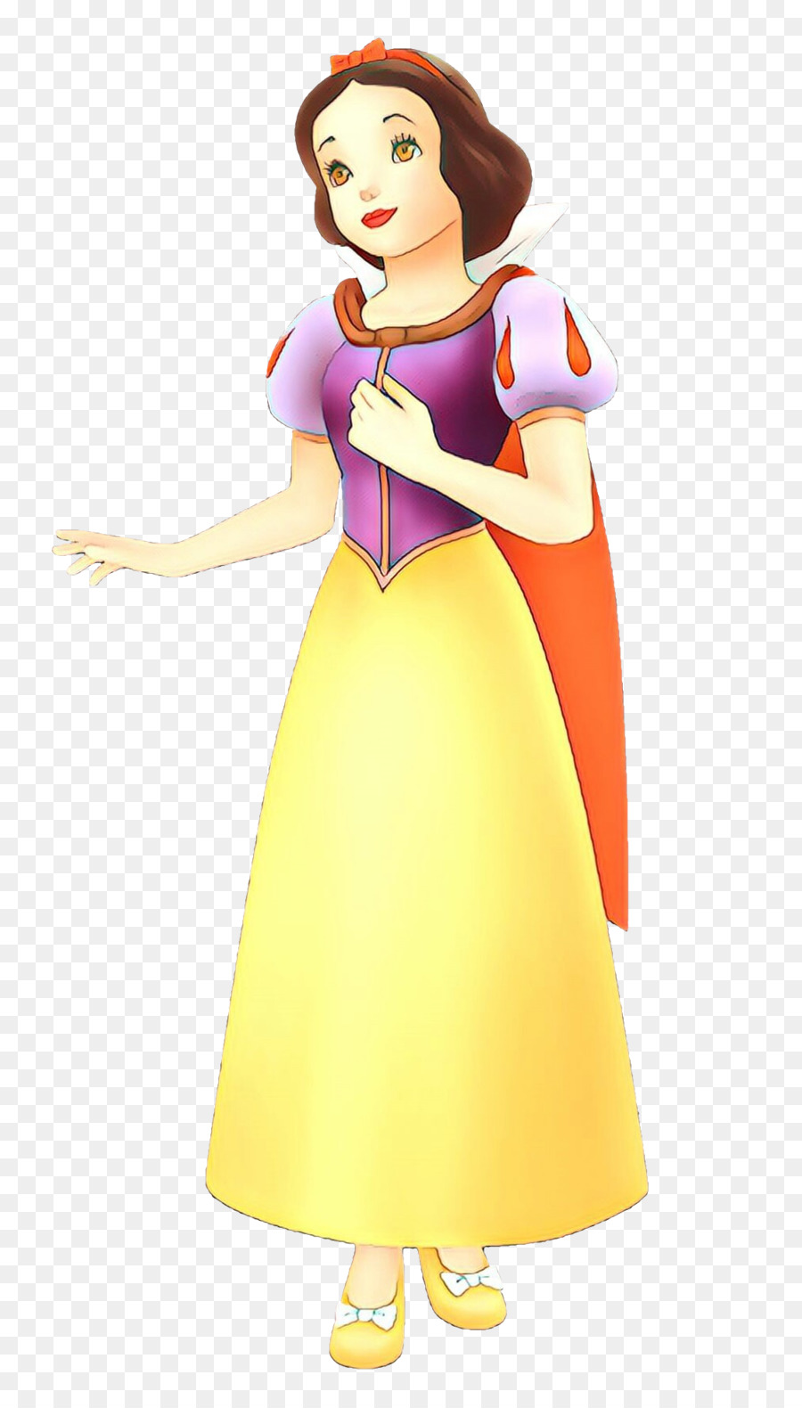 Illustrazione Cartoon Girl Yellow Character - 