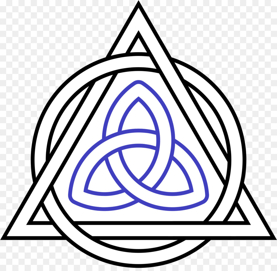 Triquetra Simbolo triangolare del triangolo equilatero - 