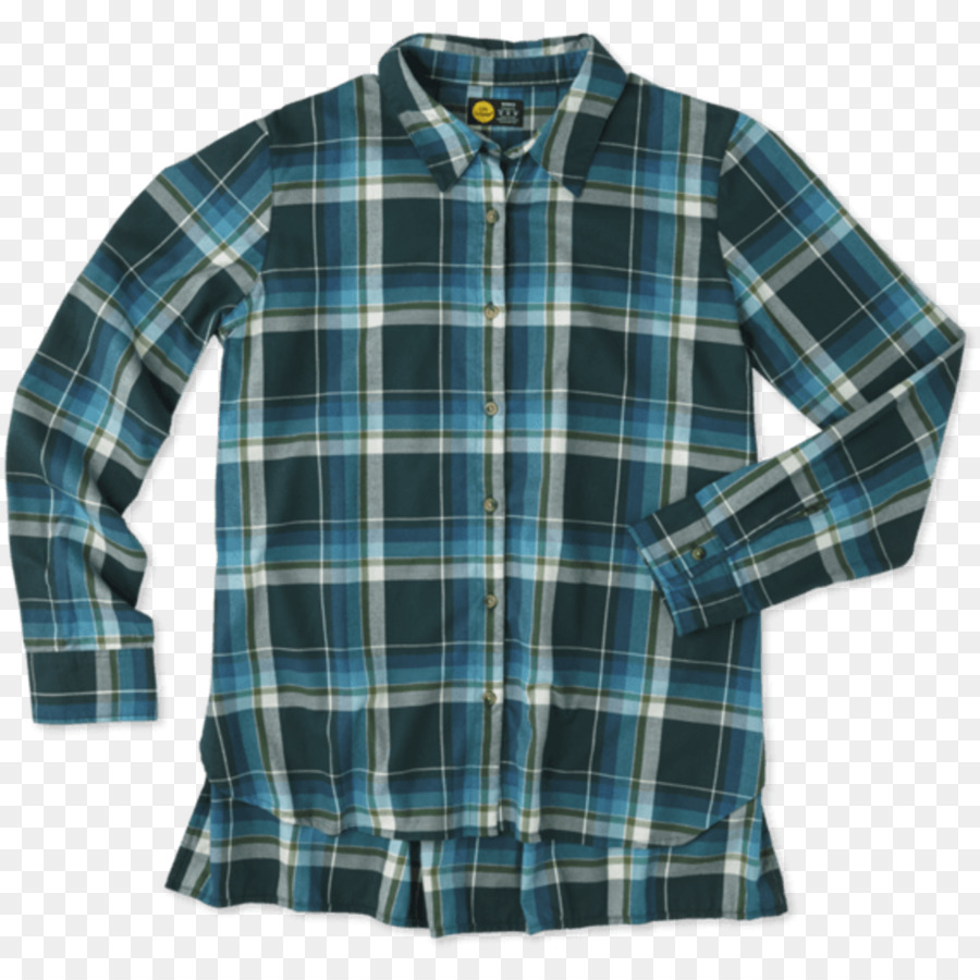 Tartan áo thun tay áo Flannel - quần áo đi học bình thường kẻ sọc