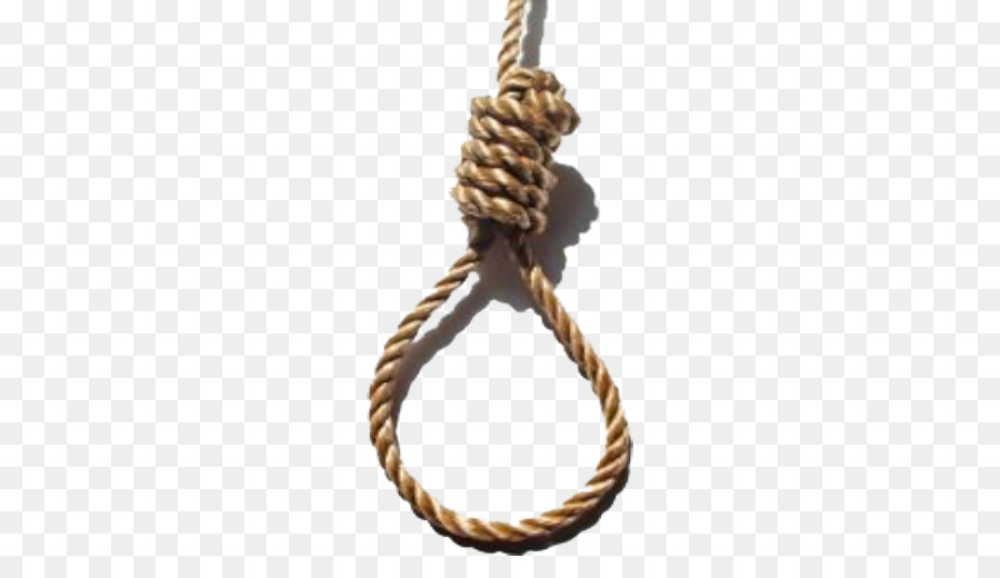 Suicidio per impiccagione Corda Noose. Punizione capitale - appendere il cappio impiccato