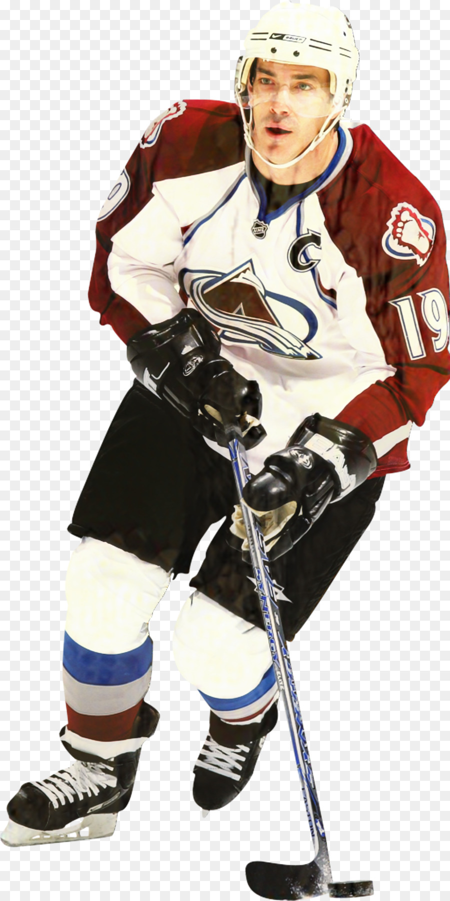 Mascherina del goal del hockey su ghiaccio di Joe Sakic National Hockey League College - 