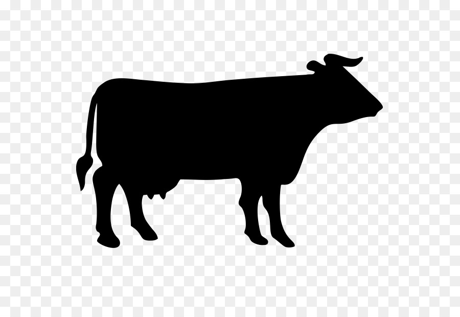 Dairy cattle Vektorgrafik Clip-Art Lizenzfrei - Kuh Silhouette Png Symbol