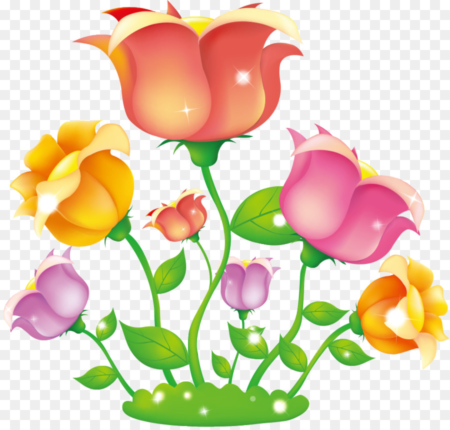 Rose Vektorgrafiken Blume ClipArt-Bild - Cartoon Blume Png Kunst