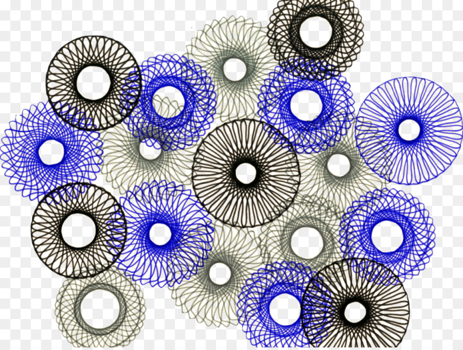 Thiết kế sản phẩm Hoa văn màu tím Sinh vật - thiết bị vẽ png spirograph